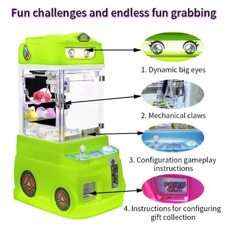 Mini Claw Machine Factory - Custom Coin Operated Clip Crane