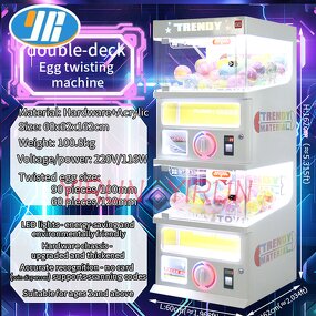 Gacha Machine Manufacturer - Custom LED Twisted Egg Vending