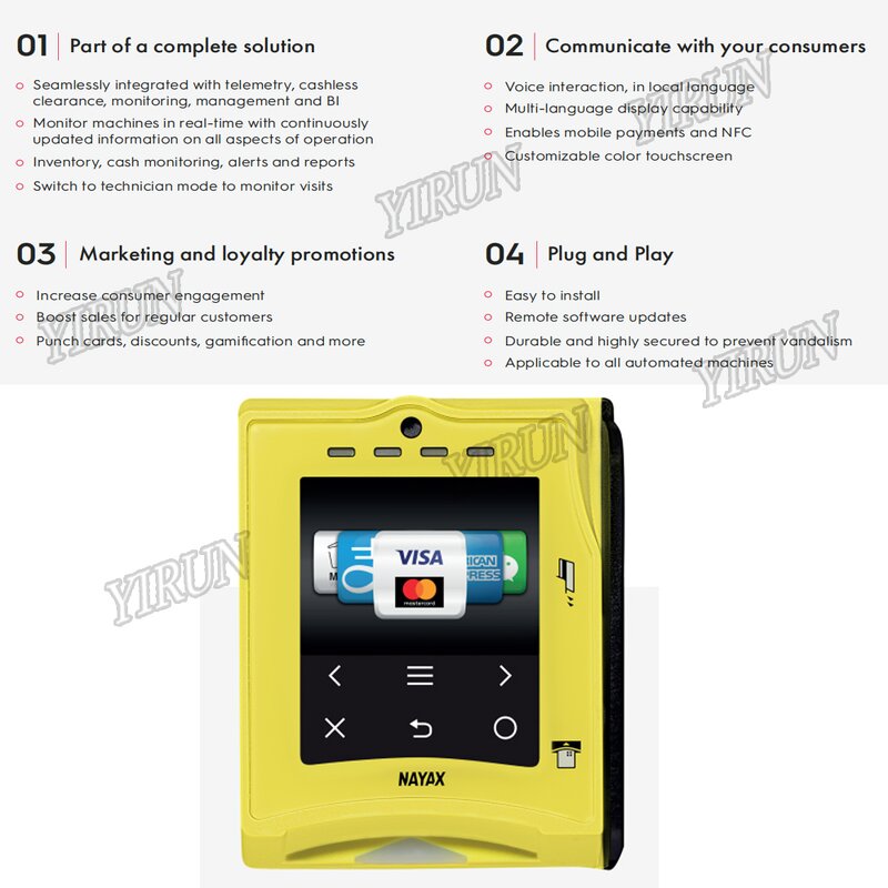 Card Reader Factory - NAYAX VISA Compliant System
