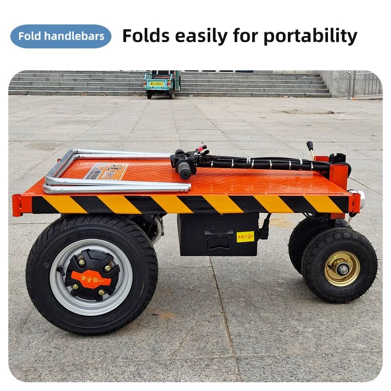 Electric Handcart Manufacturer - 400kg Foldable Steel Platform