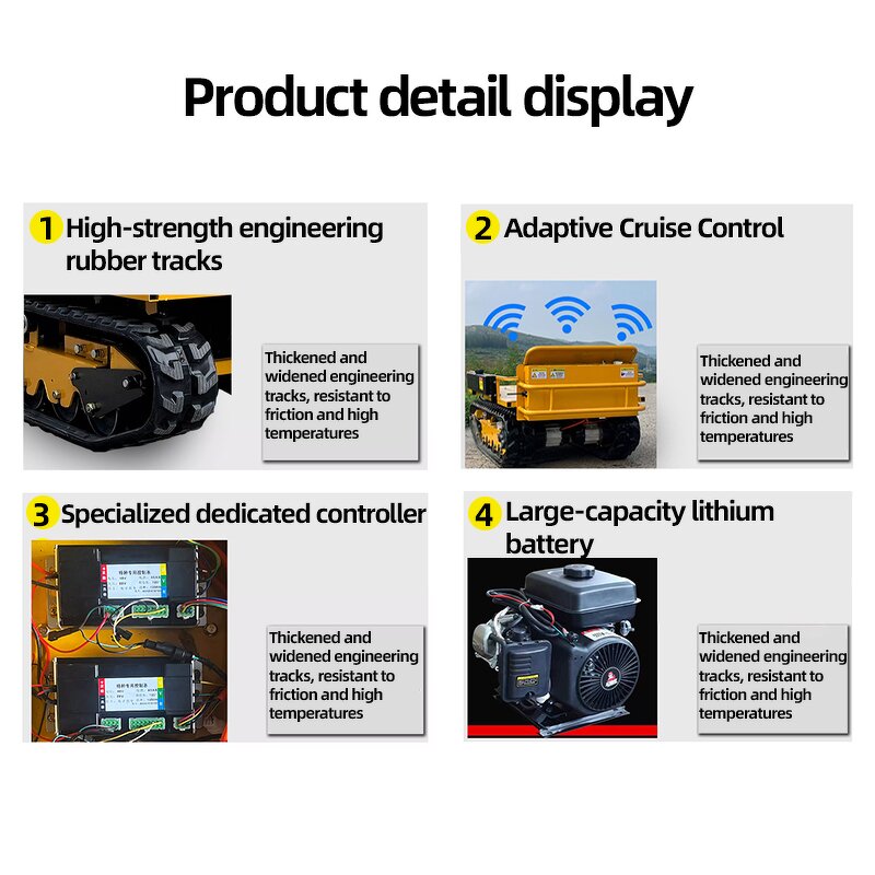 Tracked Transport Vehicle Factory - Rubber Crawler Chassis
