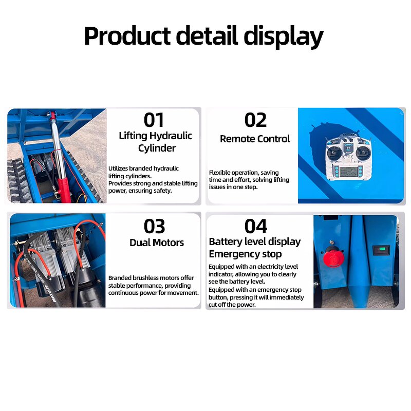 Scissor Lift Vehicle Factory - Electric Remote Control Tracked