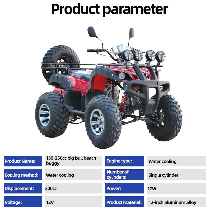 ATV Quad Bike Factory - 200cc 4x4 Gas/Electric OEM