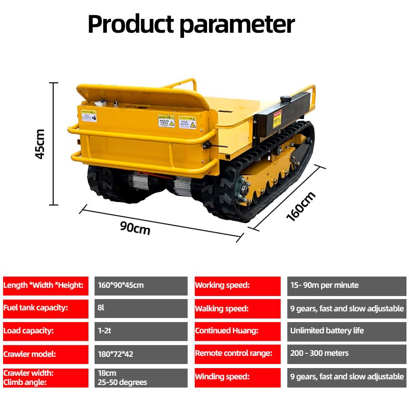 Tracked Transport Vehicle Factory - Rubber Crawler Chassis