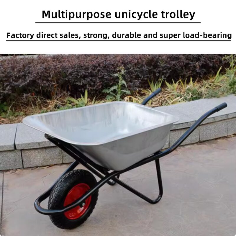 Hand Truck Factory - 500kg Zinc Galvanized Flatbed Trolley