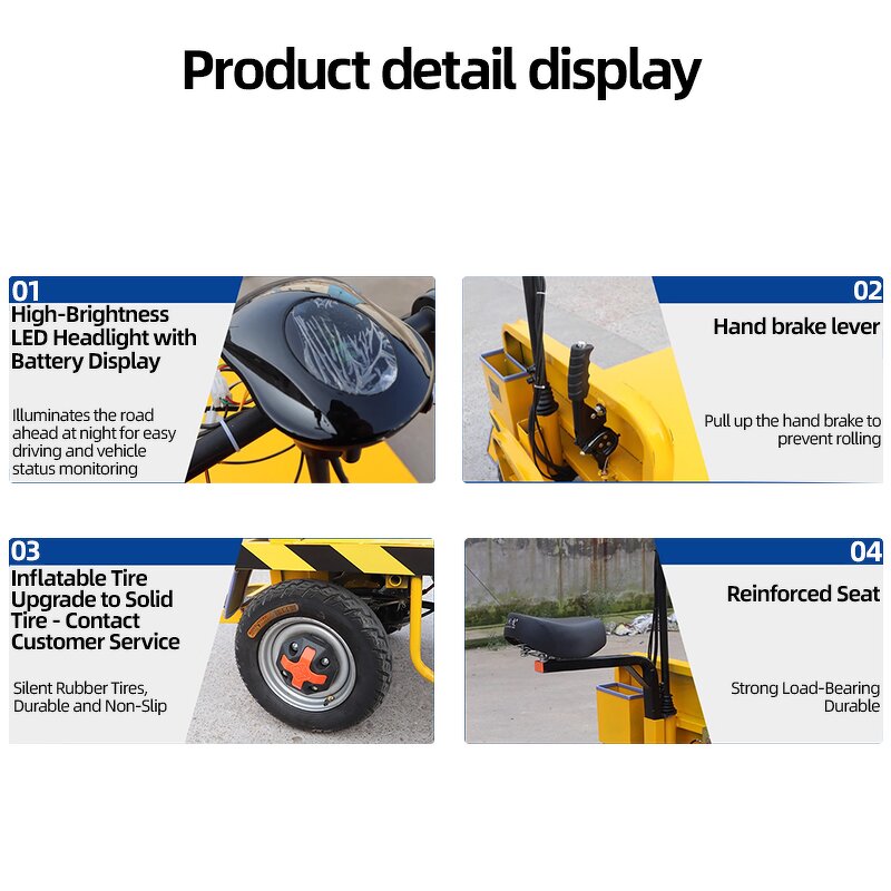 Electric Cargo Trolley Manufacturer - Heavy Duty Plastic Platform