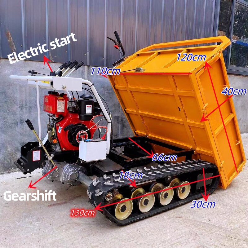 Tracked Vehicle Factory - Remote Controlled Flatbed Dump Truck