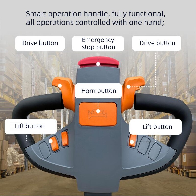 Semi-Electric Forklift Factory - 1.5Ton 3.5m Hydraulic Stacker