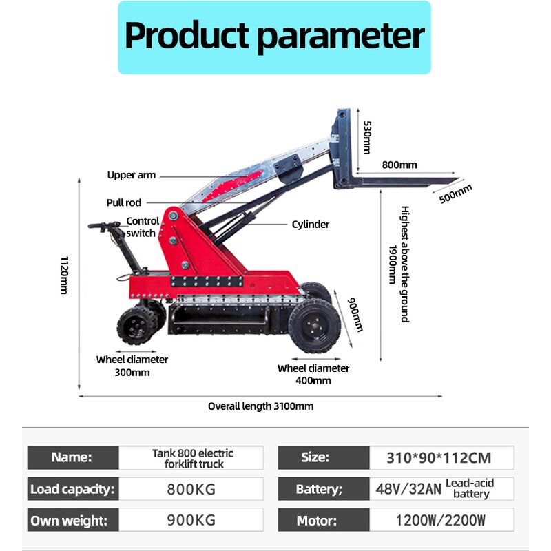 Electric Forklift Factory - 4 Ton Four-Wheel DC Motor