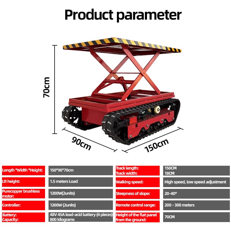Flatbed Transporter Manufacturer - Small Tracked Remote Control