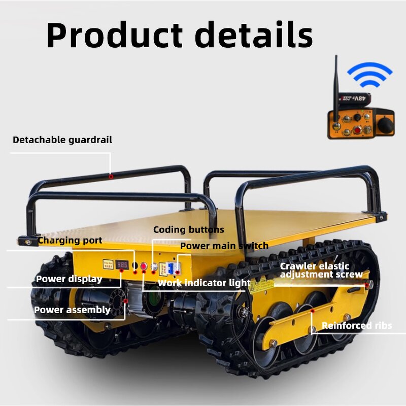 Tracked Transport Vehicle Manufacturer - Rubber Crawler Chassis