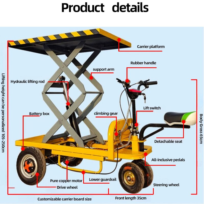 Electric Forklift Factory - 4.5 Meters 2 Ton Capacity