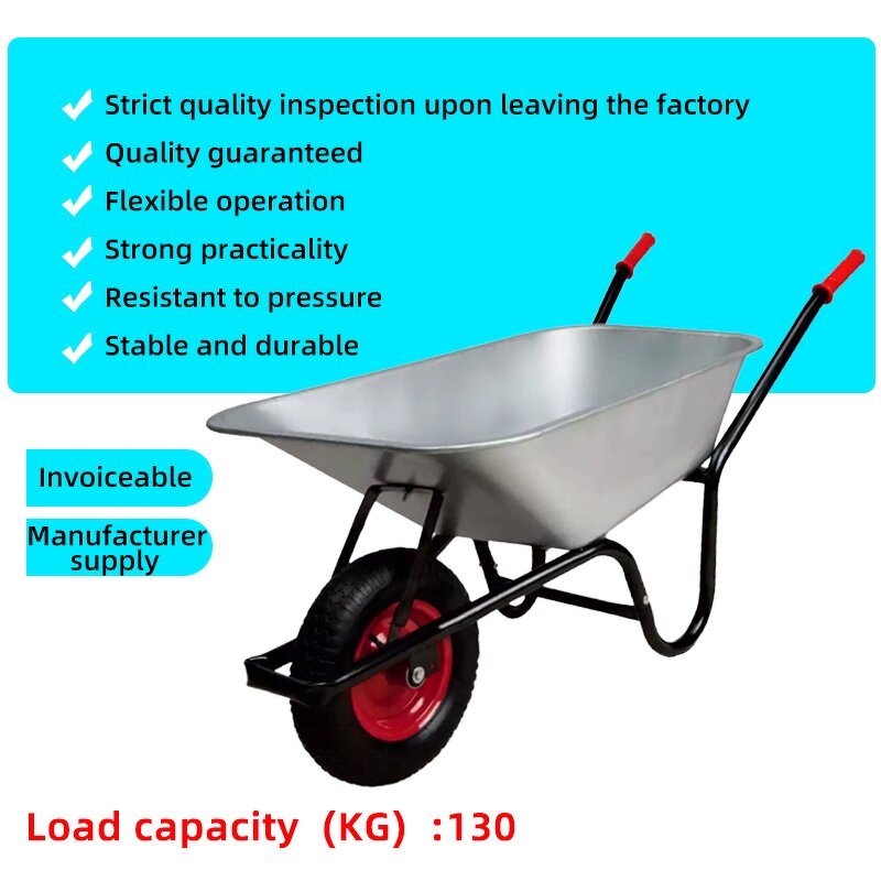 Hand Truck Factory - 500kg Zinc Galvanized Flatbed Trolley