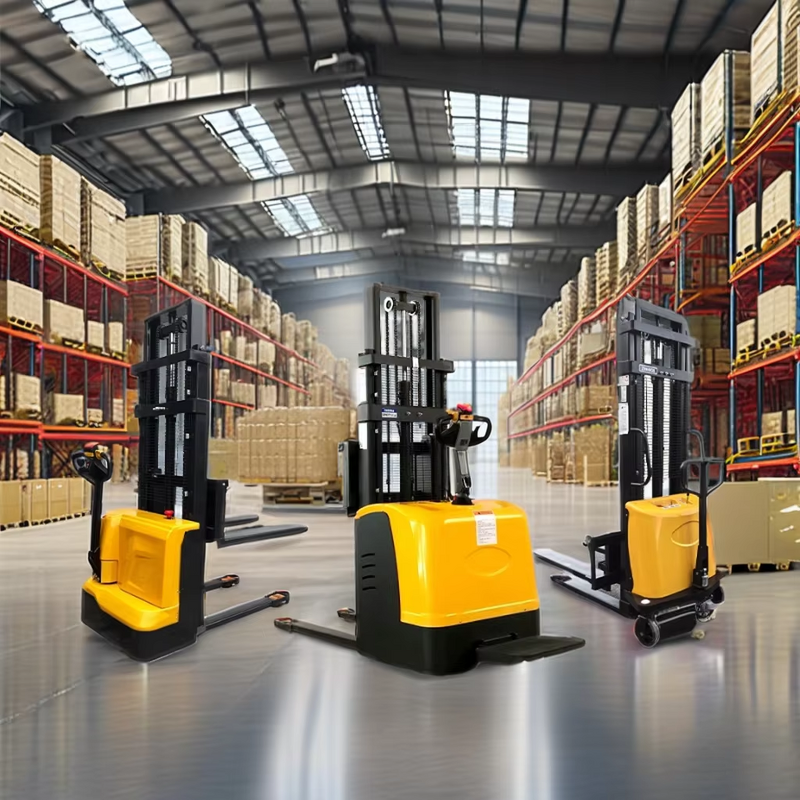 Semi-Electric Forklift Manufacturer - 2Ton 2m Hydraulic Stacker