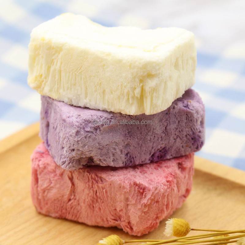 Freeze Dried Yogurt Factory - OEM Yellow Peach Cube