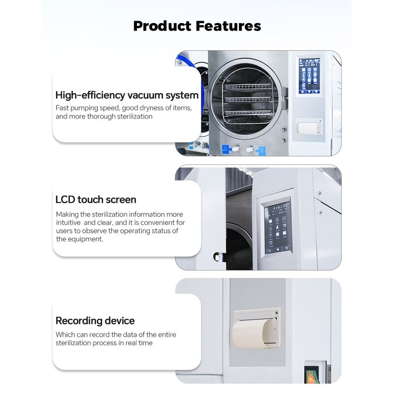 Vertical Autoclave Manufacturer - LCD Touch Screen Display