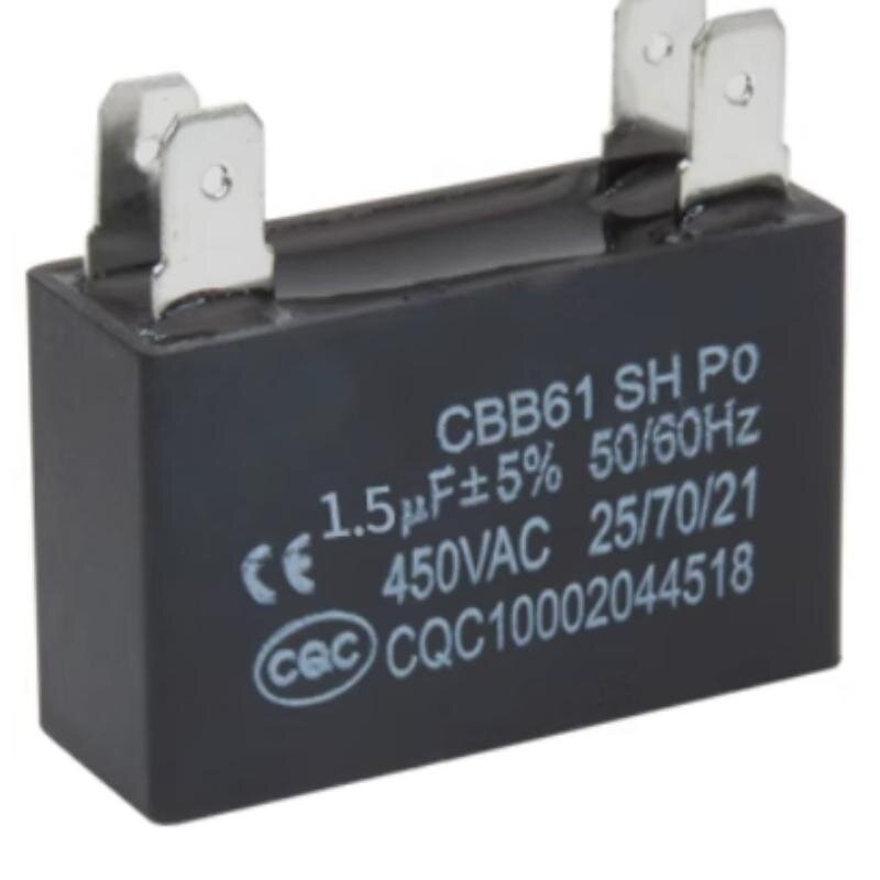 Start Capacitor Manufacturer - 450V 1.5UF-15UF CBB61 for AC Fan