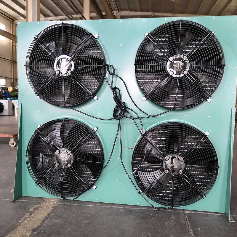 Copper Tube Condenser Factory - Fin Type with 6 Axial Fan