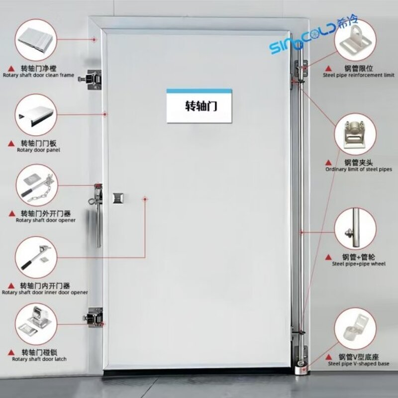 Cold Storage Door Factory - Single Double Open Pivot Manual Door