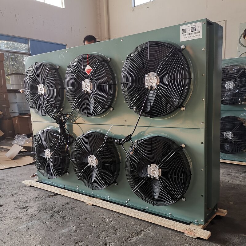 Copper Tube Condenser Factory - Fin Type with 6 Axial Fan