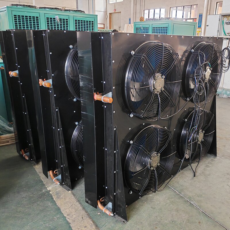 Copper Tube Condenser Factory - Fin Type with 6 Axial Fan