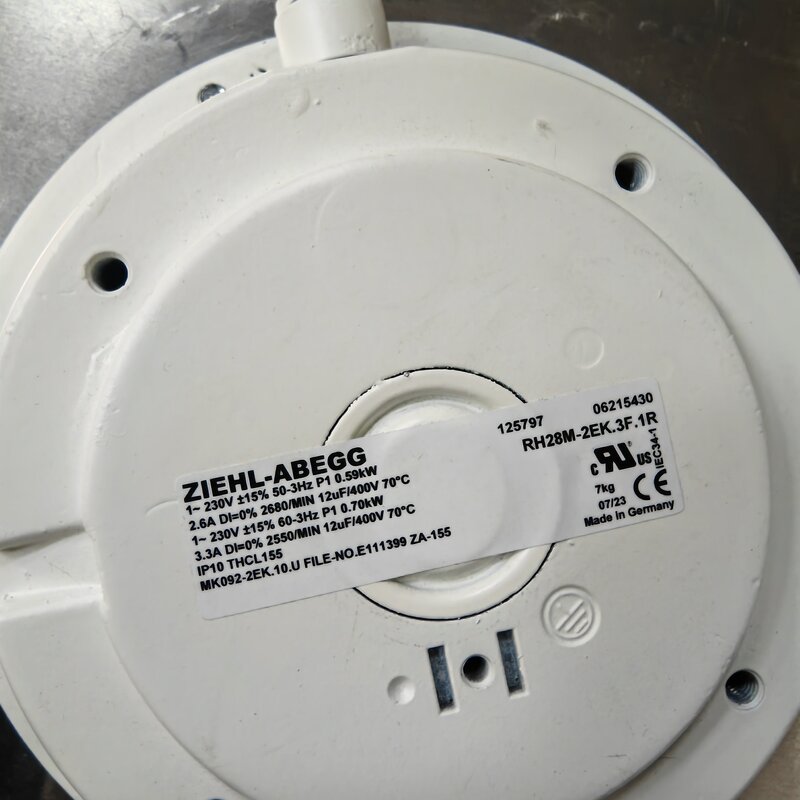 Cooling Fan Motor Manufacturer - ZIEHL-ABEGG RH28M-2EK.3F.1R 590W
