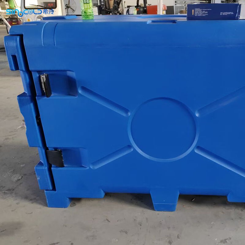 DC Refrigeration Box Factory - 700L R134A 650W 48V Rolling Plastic