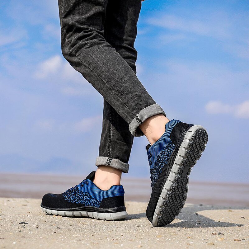 Safety Shoes Manufacturer - Flying Woven Upper Rubber Anti-smash