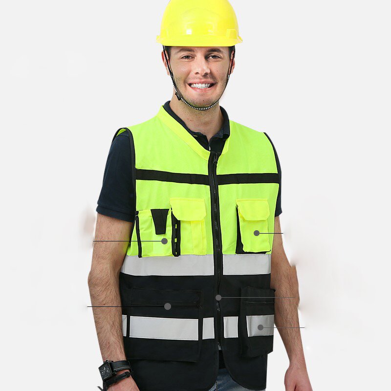 Safety Vest Manufacturer - Reflective Strip Breathable Pocket