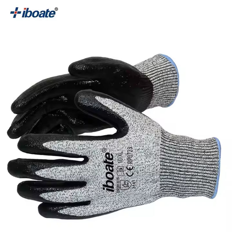 Cut Resistant Gloves Factory - Level 5 Nitrile Coated XL