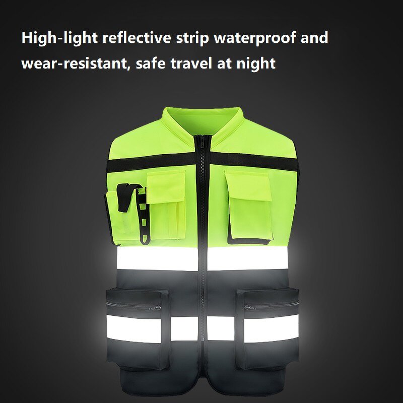 Safety Vest Manufacturer - Reflective Strip Breathable Pocket