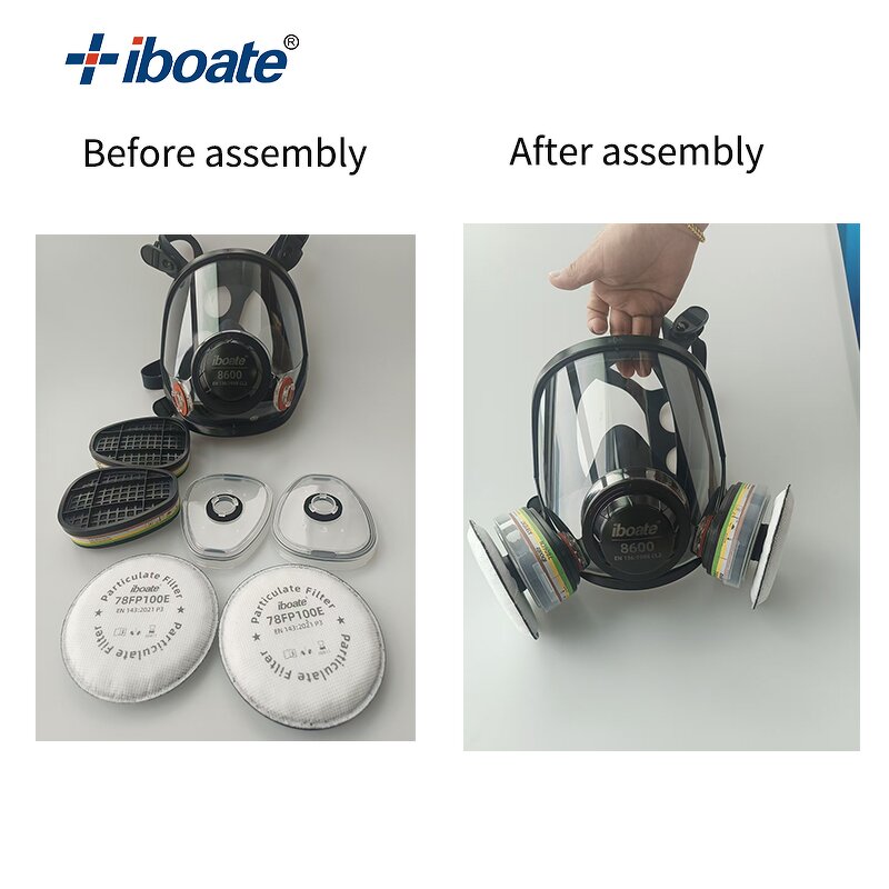 Gas Mask Factory - Silicone Full Face Reusable P100