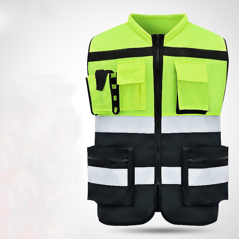 Safety Vest Factory - Hi-Vis Yellow Knitted Custom Logo