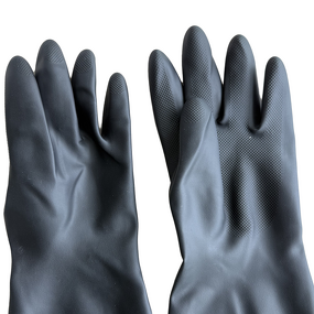 Neoprene Gloves Manufacturer - Black Anti-Chemical Flocked