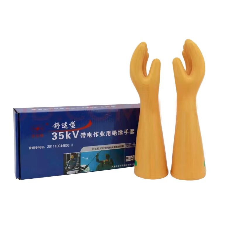 Insulated Gloves Factory - Rubber 35kv Electrician Power Plant