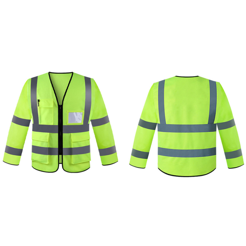 Safety Vest Factory - Hi-Vis Yellow Knitted Custom Logo