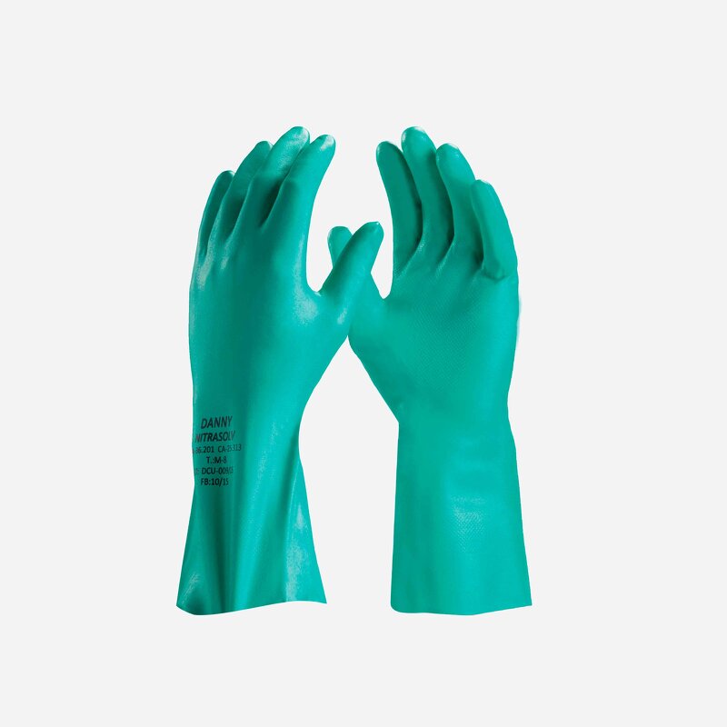 Chemical Safety Gloves Manufacturer - Heavy Duty Nitrile Oil Gas