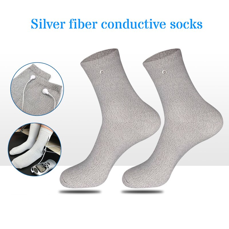 Physical Therapy Socks Manufacturer - Custom Logo Silver Fiber Socks