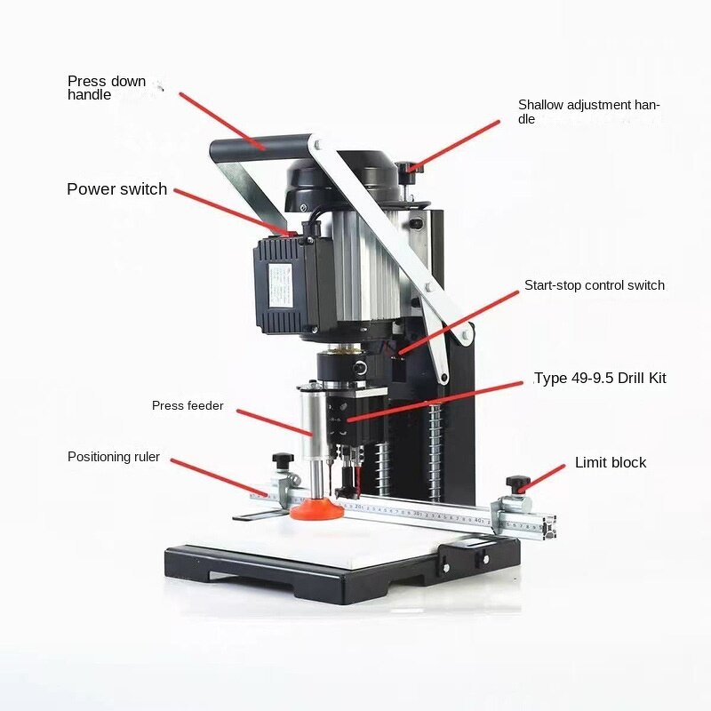 Drilling Machine Manufacturer - Portable Hinge Bench Drill Three-in-One