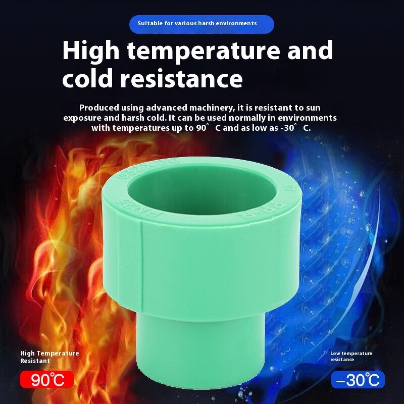 PPR Pipe Fitting Manufacturer - 110mm Green Reducing Direct Water