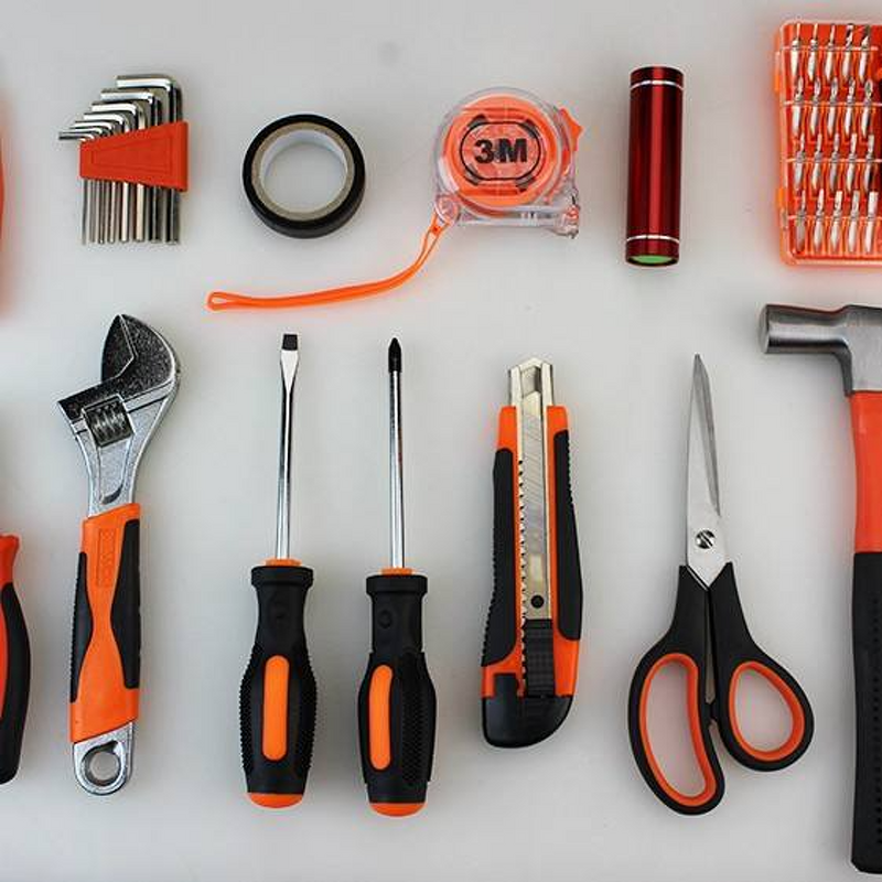 Tool Kit Factory - 16-Piece Stainless Steel Multi-Function Hard Case