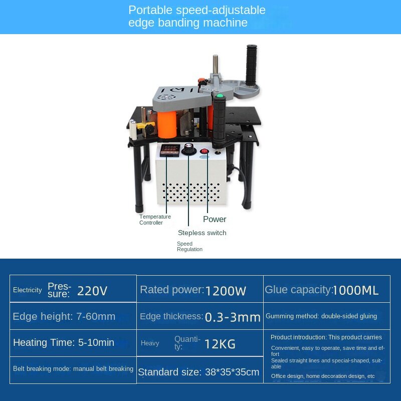 Edge Banding Machine Factory - Handheld Portable Manual Gluing 220V