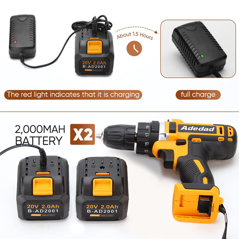 Electric Drill Set Manufacturer - Three Function Dual Speed 1800W