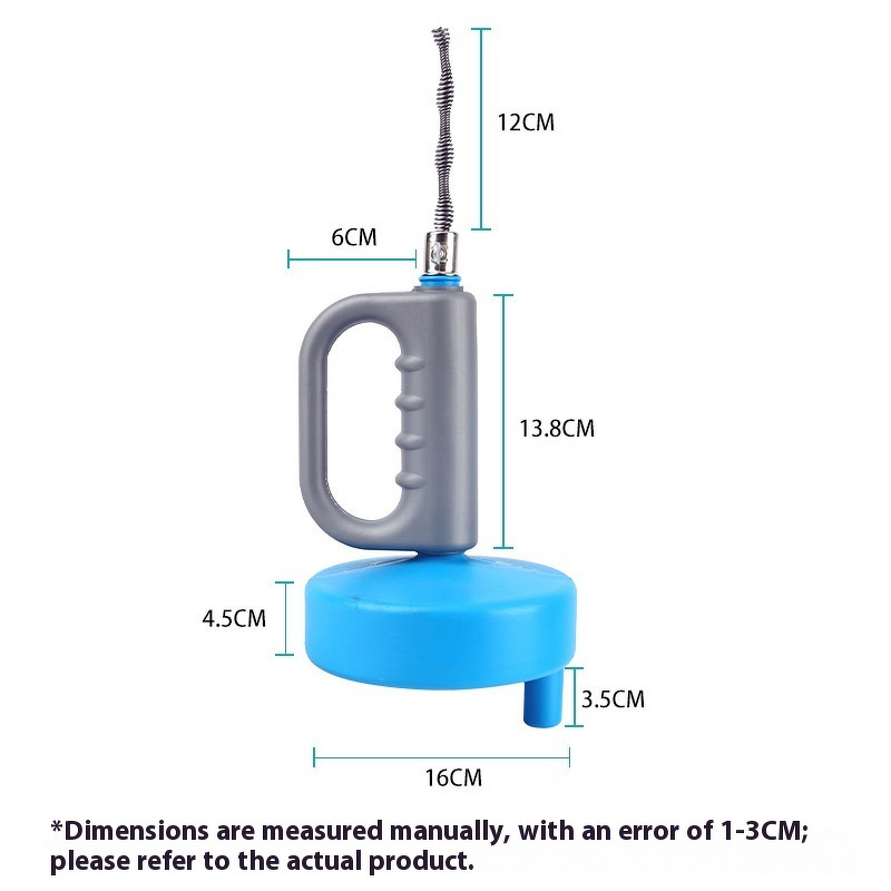 Toilet Plunger Manufacturer - Blue Hand Crank Sewer Blockage Tool
