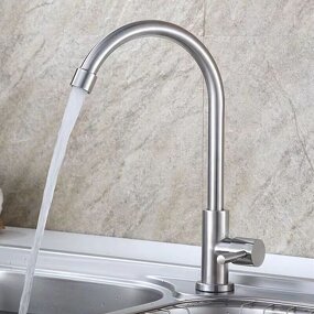 Kitchen Faucet Manufacturer - Stainless Steel Single Cold Aerated Flow