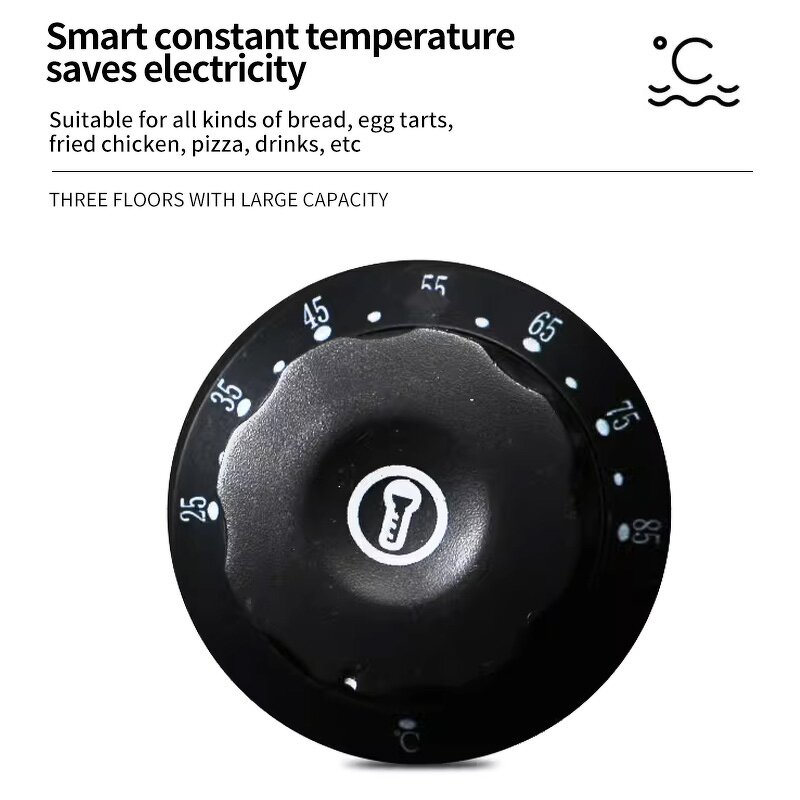 Snack Food Warmer Factory - 3 Layers Commercial Warming Showcase