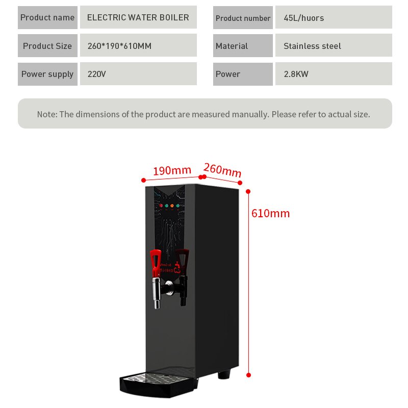 Electric Water Boiler Manufacturer - 45 Liter Instant Heating Boiler