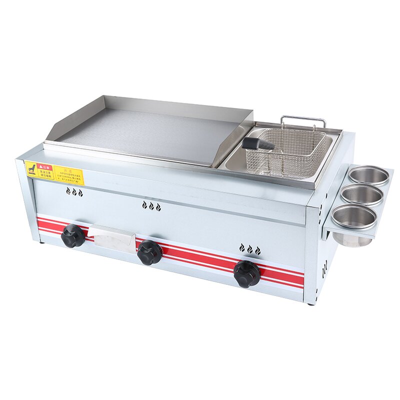 Gas Fryer Factory - Two-in-one Frying Pan Commercial Machine