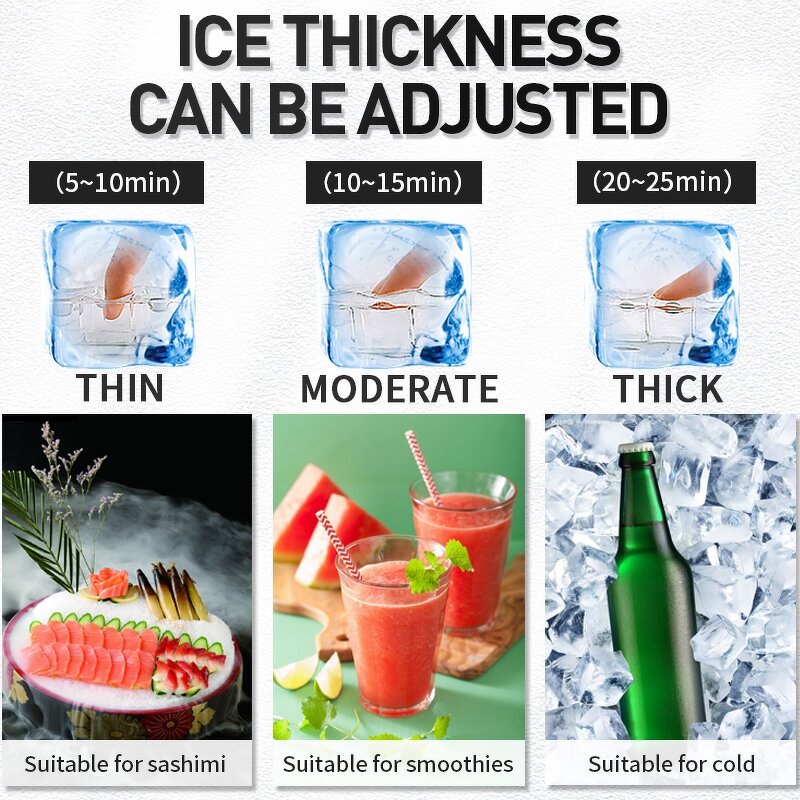 Ice Maker Manufacturer - Commercial Ice Createcube Machine KS-180B