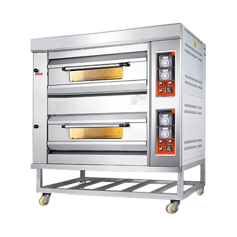 Gas Deck Oven Manufacturer - 3 Deck 6 Pans Pizza Bread Oven